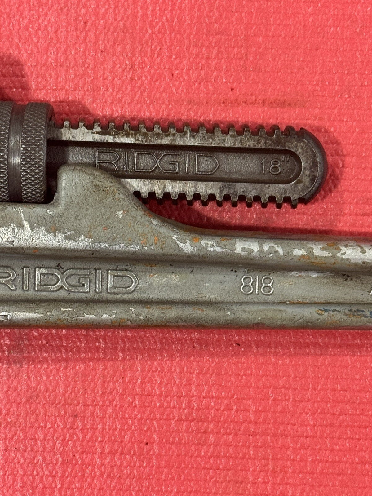 RIDGID 18" Aluminum Straight Pipe Wrench Heavy Duty 818 Made in USA