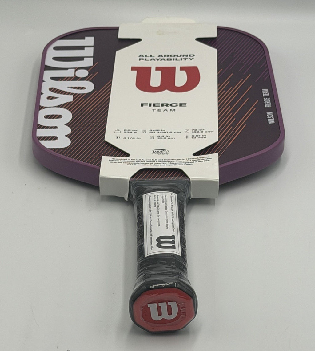 New Wilson Fierce Team Pickleball Paddle All Around Playability Purple Racket