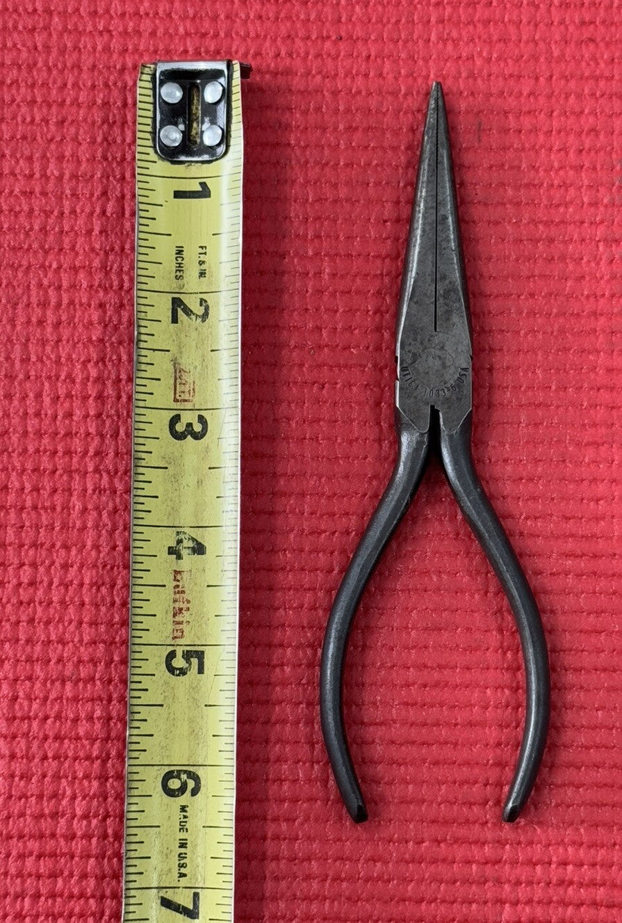 VINTAGE UTICA TOOLS No.1033  6"  NEEDLE NOSE PLIERS MADE IN USA