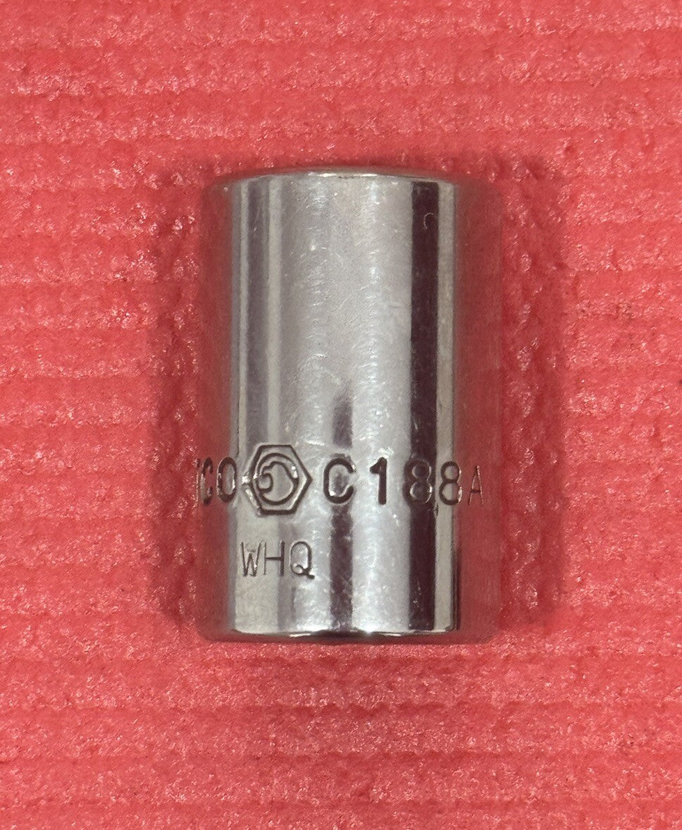 Matco Tools C188A, 1/2" Drive 9/16" Shallow Socket 8PT Made in USA