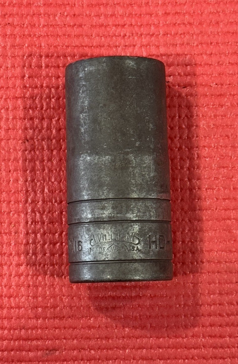 WILLIAMS Tools HD-1234 3/4" Drive Deep Socket  1-1/16” 12 Point - Made In USA