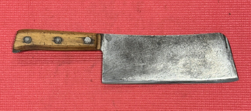 Antique DASCO 101-12 Meat Cleaver Butcher Knife 9'' Blade Hand Made Collectible