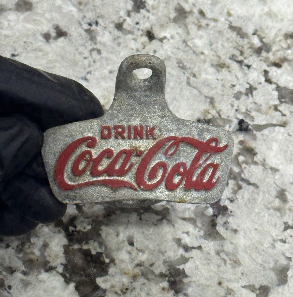 Vintage Star X Coca-Cola Metal Bottle Opener Wall Mounted Brown Co. Rare