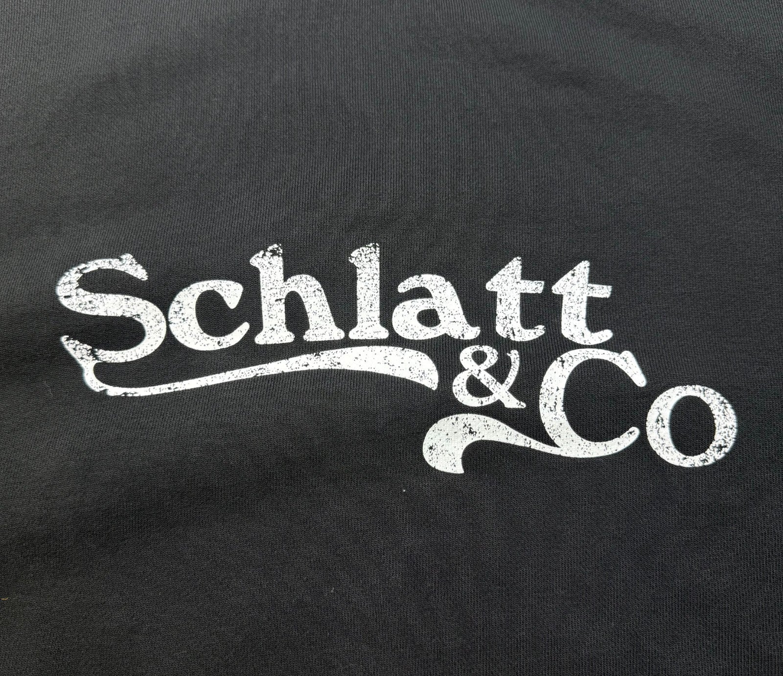 NWT Schlatt & Co Crewneck Sweatshirt Men's Medium Black Long Sleeve Y2K Sports
