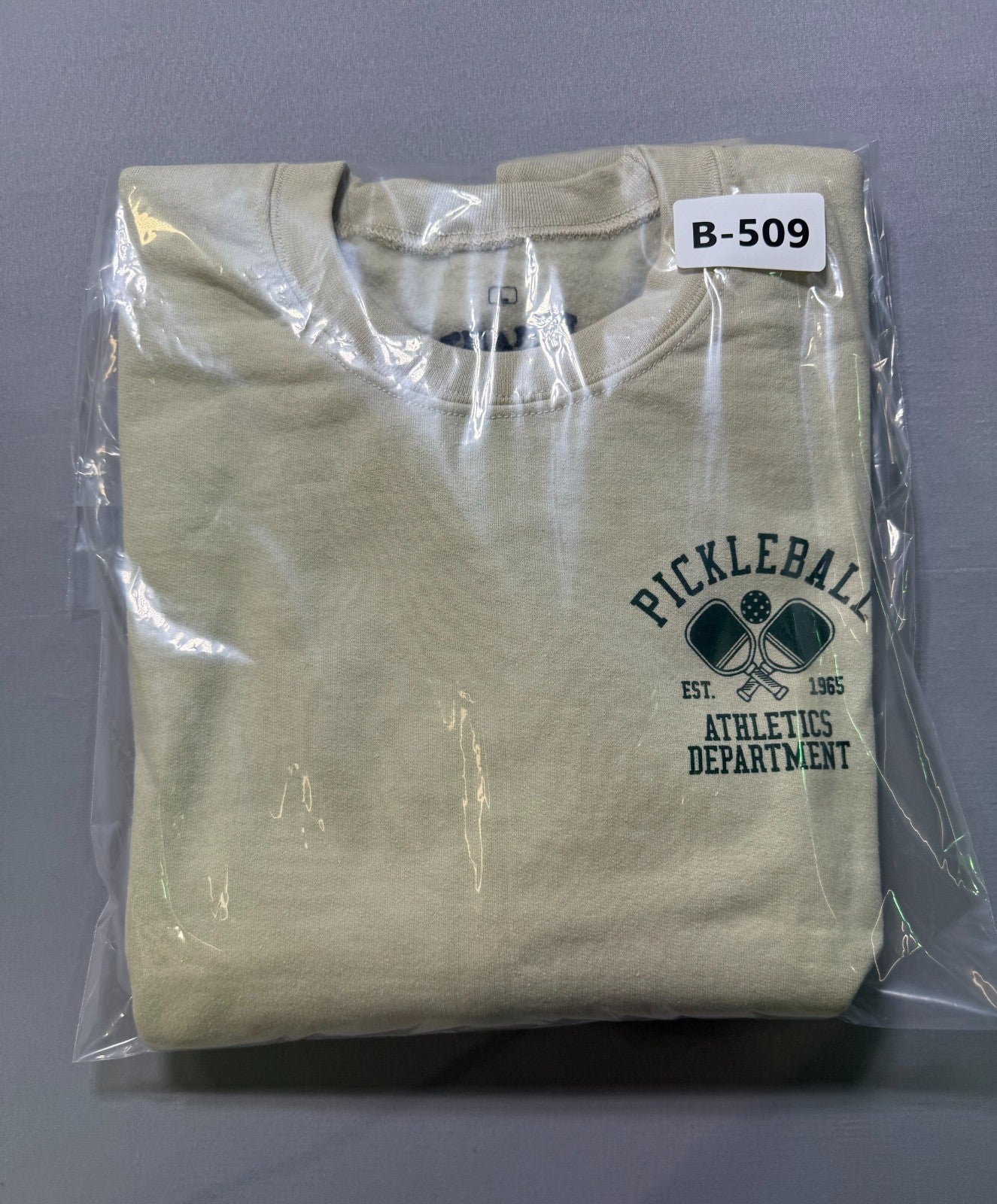 NWOT Strange Daze Los Angeles Pickleball Pullover Sweatshirt Men's Large Beige