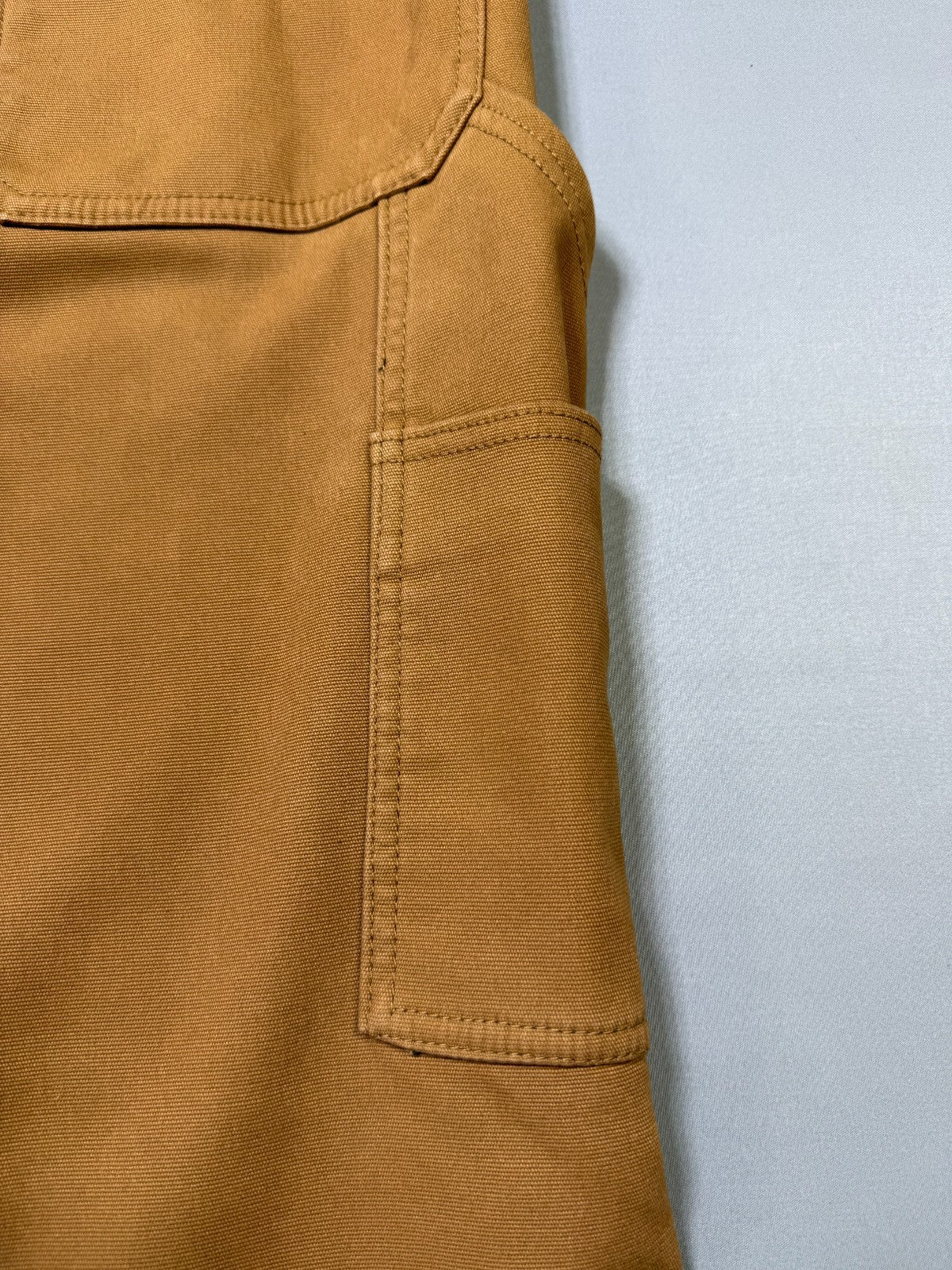 Coleman Work Pants Men's 36X32 Brown Fleece Lined Straight Leg Pockets Pull-On