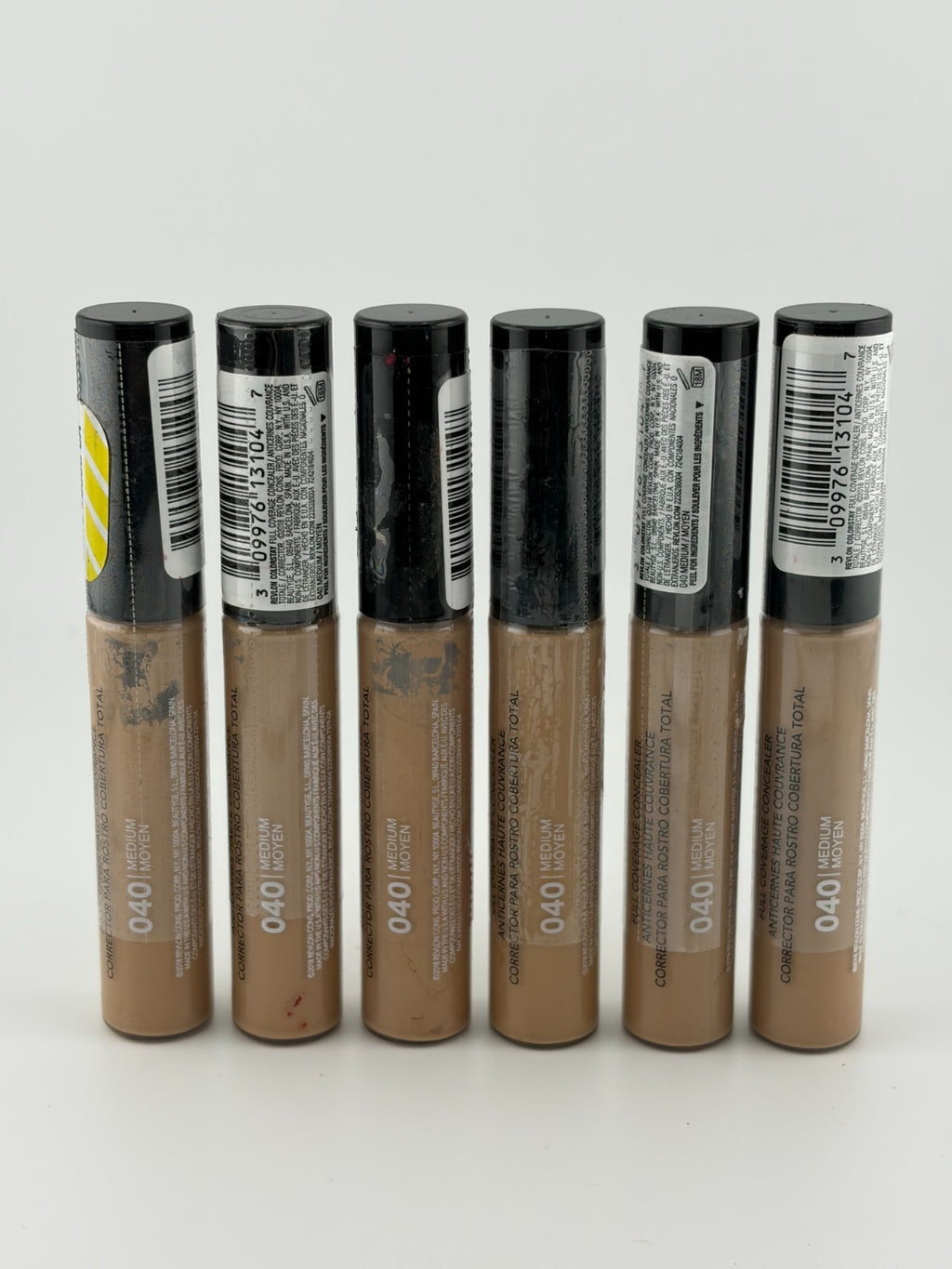 Revlon ColorStay Full Coverage Concealer Makeup 18M 040 Medium Deep - Set of 6