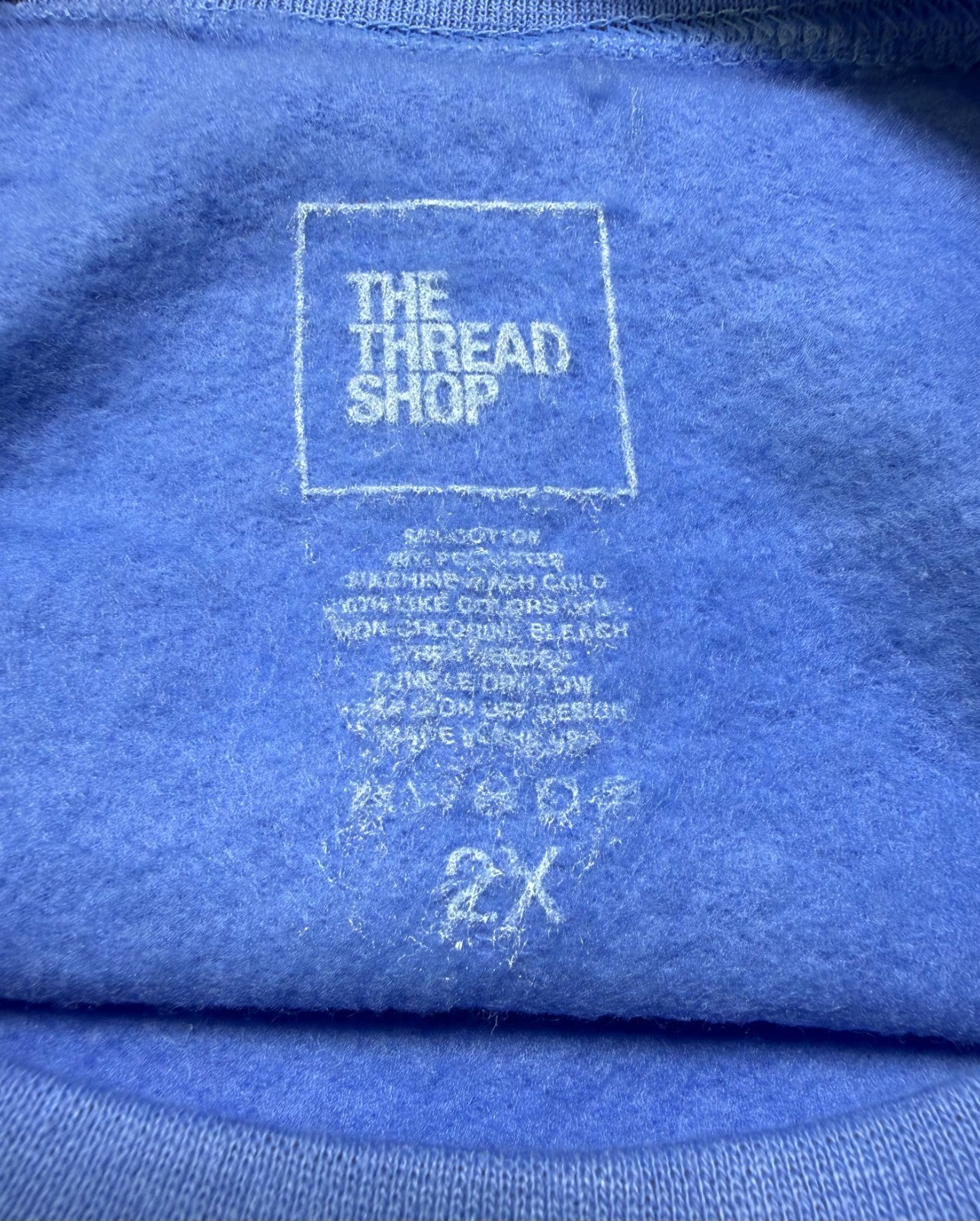 NWT Thread Shop Lights On Festival Sweatshirt Men's 2X Blue Crew Neck Pullover