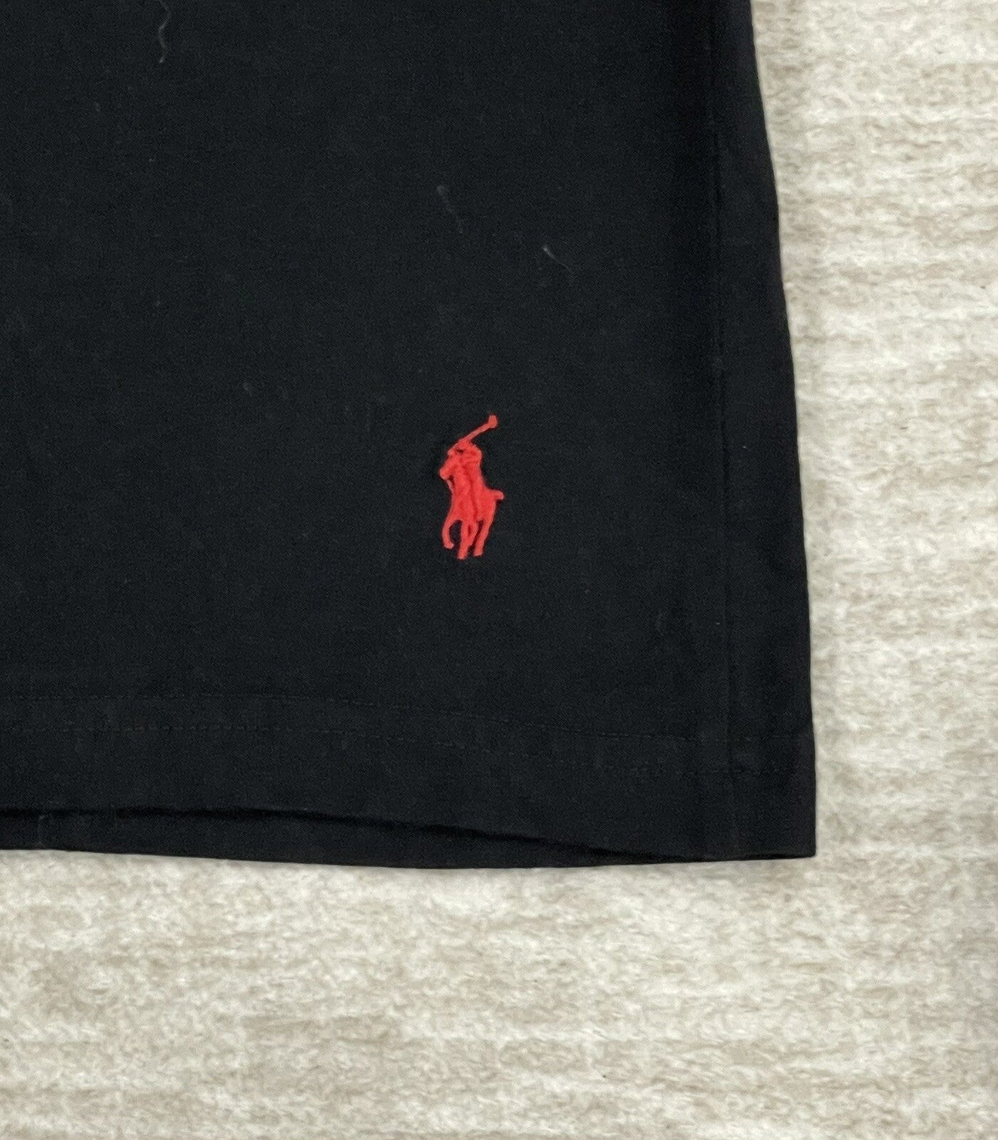 Polo Ralph Lauren T-Shirt Men's Medium (M) Black Red Pony Short Sleeve Casual