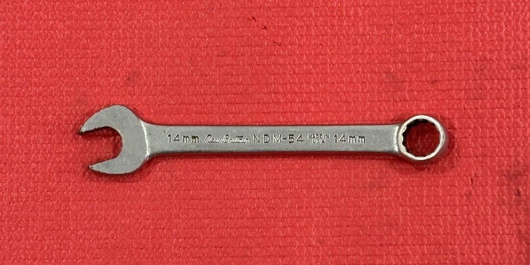Vintage New Britain NDM-54  14mm Combination Wrench 6 Point Made In USA
