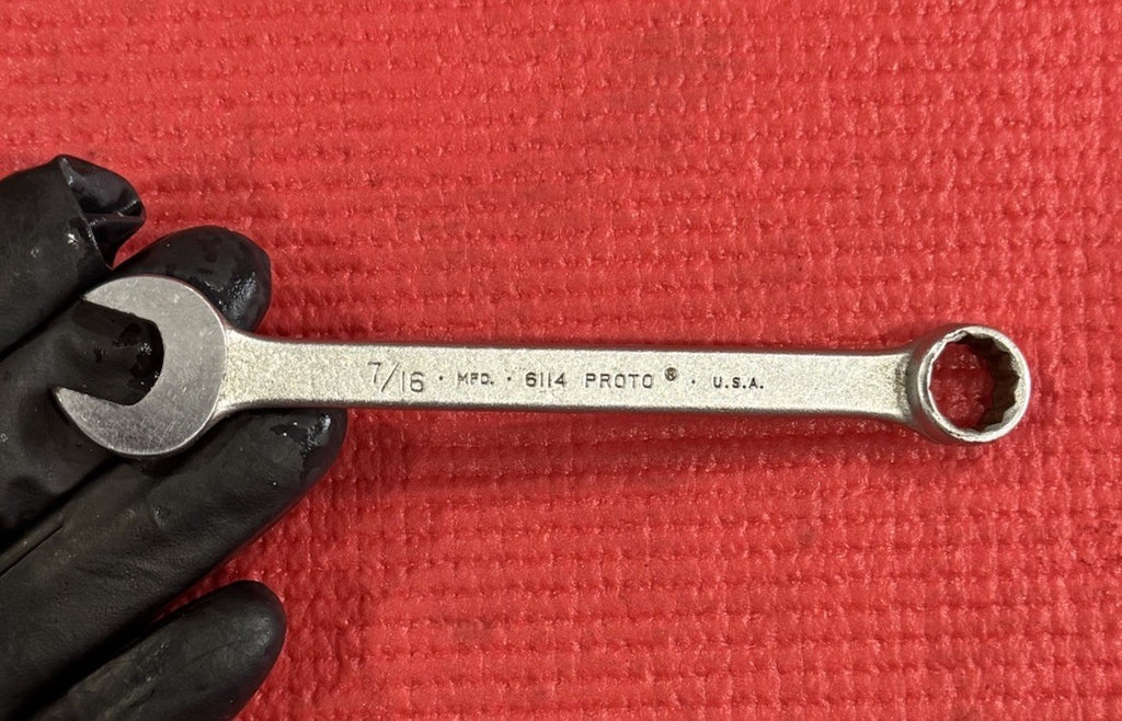 Proto Tools 6114 , 7/16" 12 Point Combination Wrench Made In USA