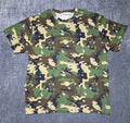 NWT Off-White Crew Neck Oversized T-Shirt Men's XL Green Camouflage Print Casual