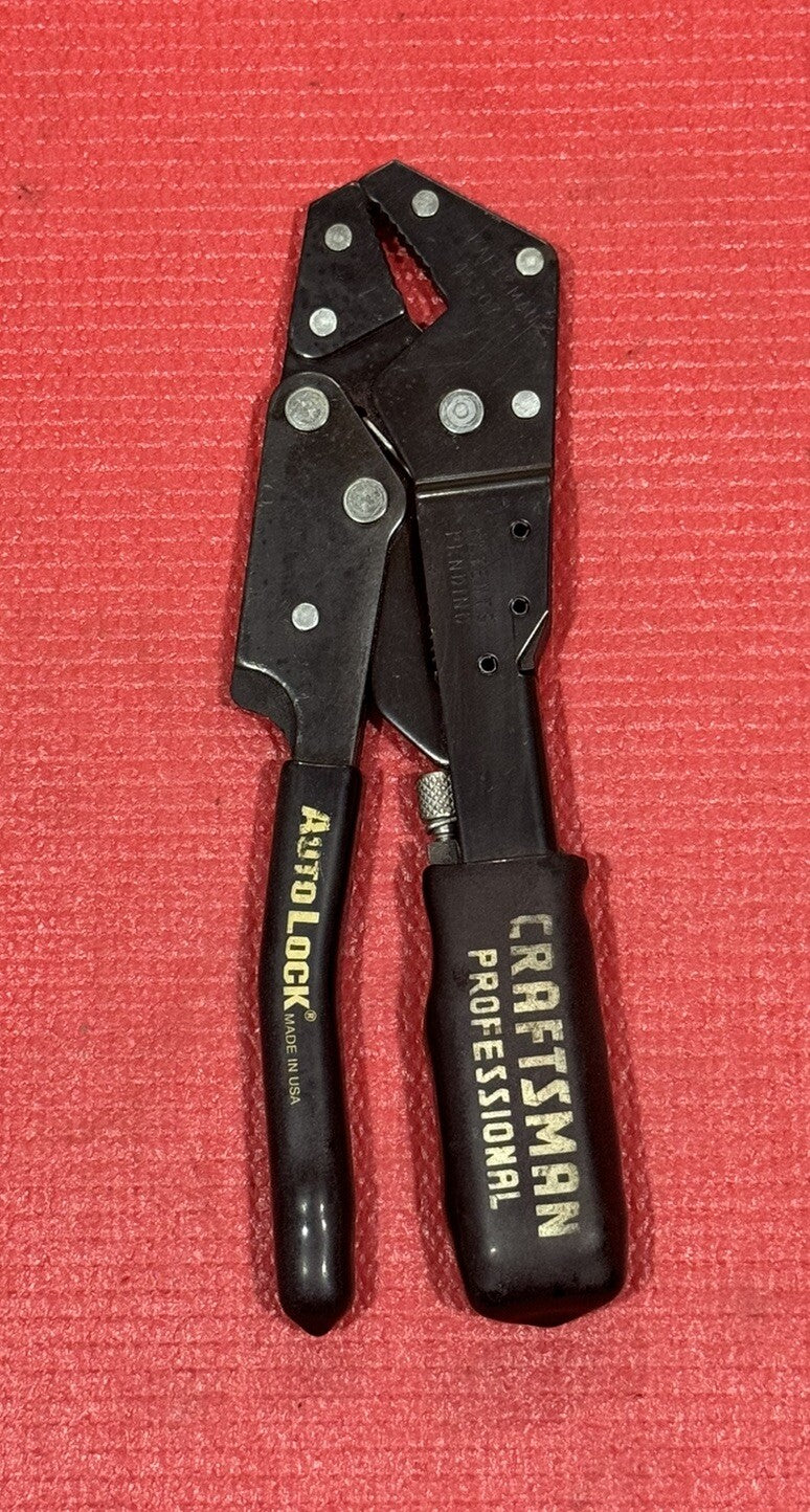 Vintage Craftsman 45307 Professional Auto Lock Pliers Made in USA Nice!!