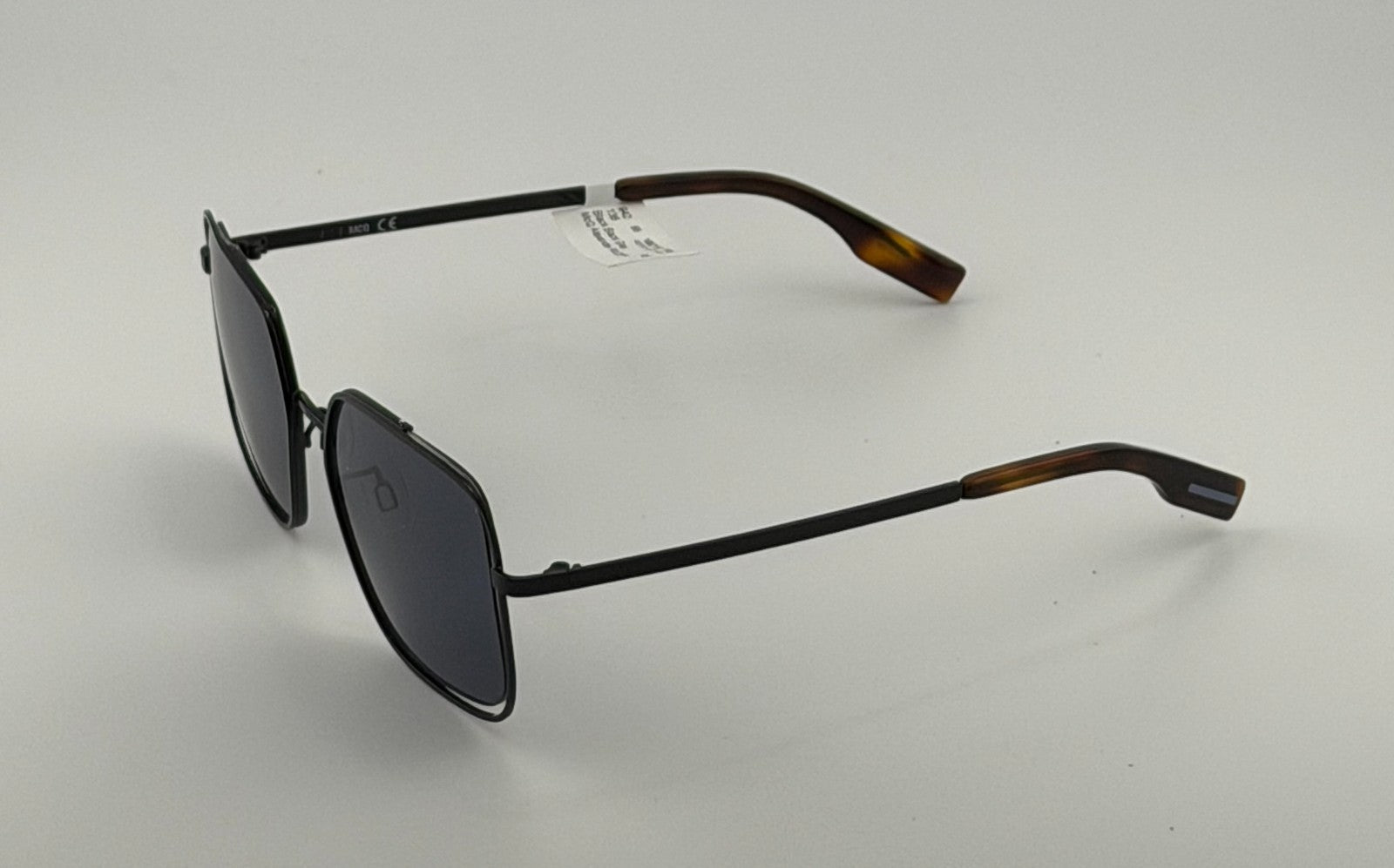 McQ Alexander McQueen Sunglasses Women's Square/Rectangle Black Gray with Case