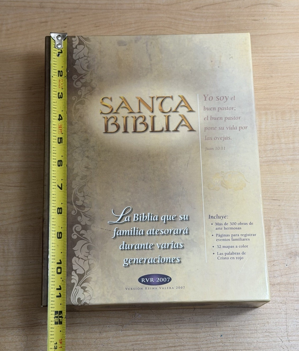 Santa Biblia The Holy Bible Spanish (2007) RVR Edición Especial WHITE/GOLD NEW