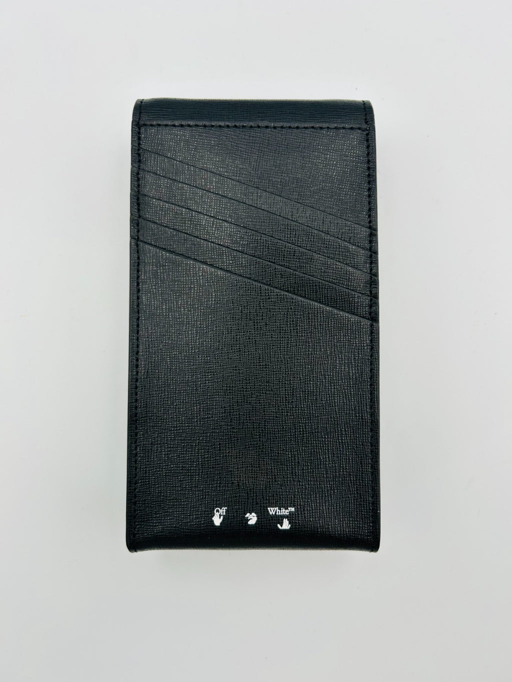 Off-White Binder Diagonal Stripe Print Phone Holder Men Black/White Lightweight