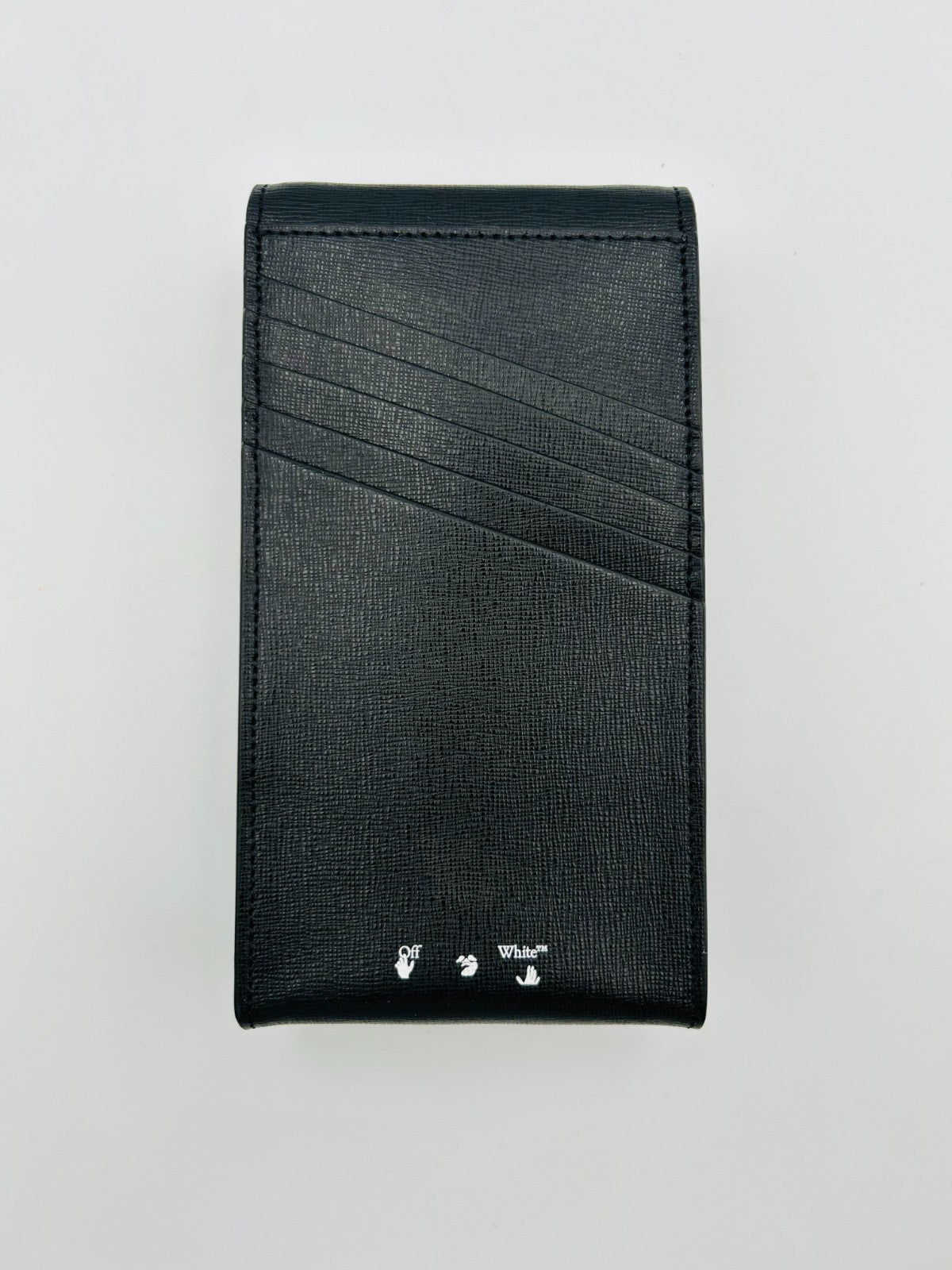 Off-White Binder Diagonal Stripe Print Phone Holder Men Black/White Lightweight