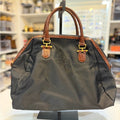 Balenciaga Black Boston Bag Croc accents with Gold hardware vintage 40cm