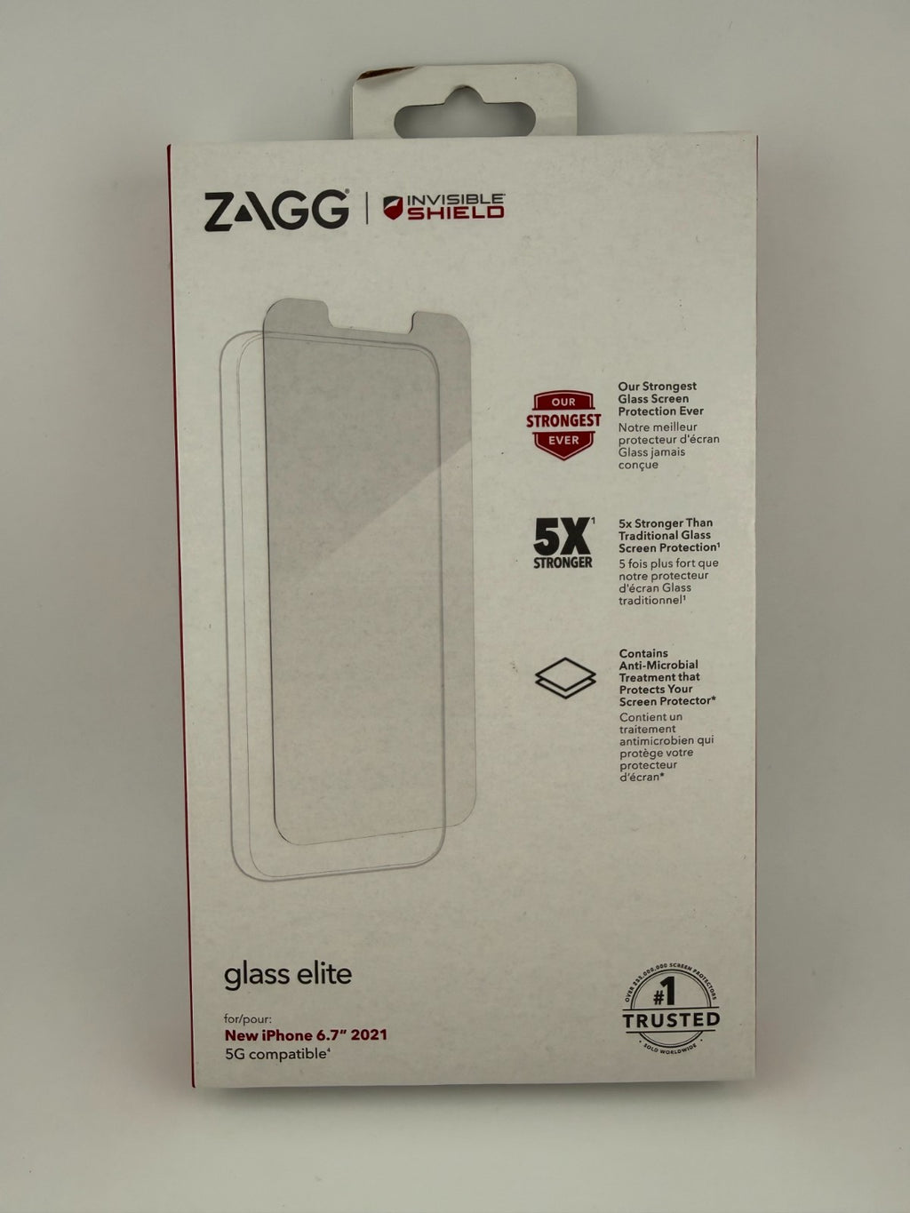 ZAGG InvisibleShield Glass Elite Antimicrobial Screen Protector iPhone 13 P-Max