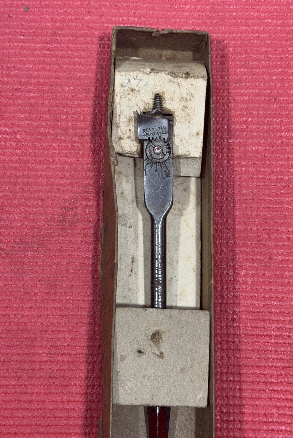 Vintage Irwin No. 21 Micro-Dial Expansive Drill Bit Bores 5/8" to 1 3/4"