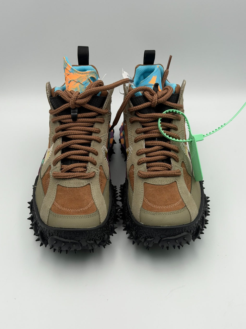 Off-White X Nike Air Terra Forma Sneakers Men's 6 Archaed Brown Green DQ1615-200