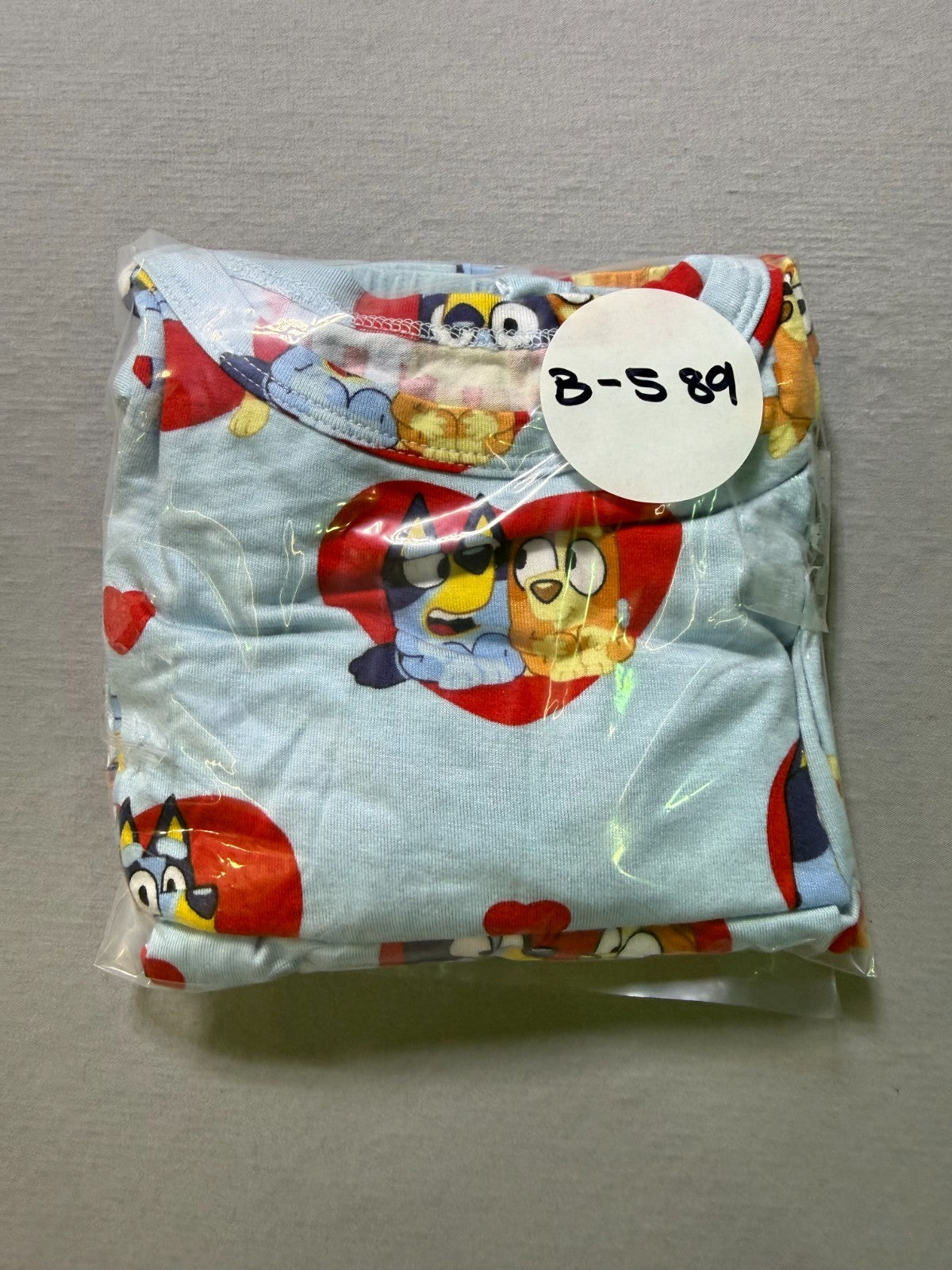 Bluey Character Valentine's Day 2-Piece Pajama Set Unisex Toddler 8 Multicolor