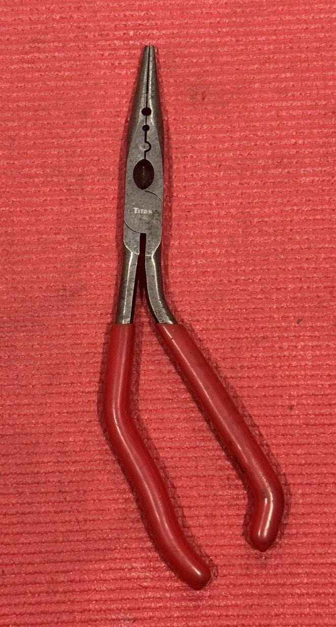 Titan Tools 11400 9" Pistol Grip Needle Nose Pliers/Crimper
