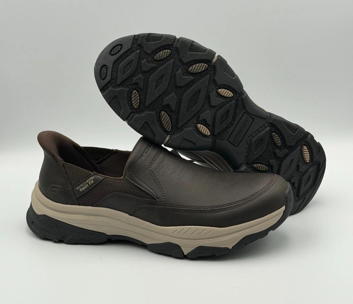 Skechers Men’s Hands Free Slip-ins Izaiah Brown Slip-On Sneakers Size 11 NEW