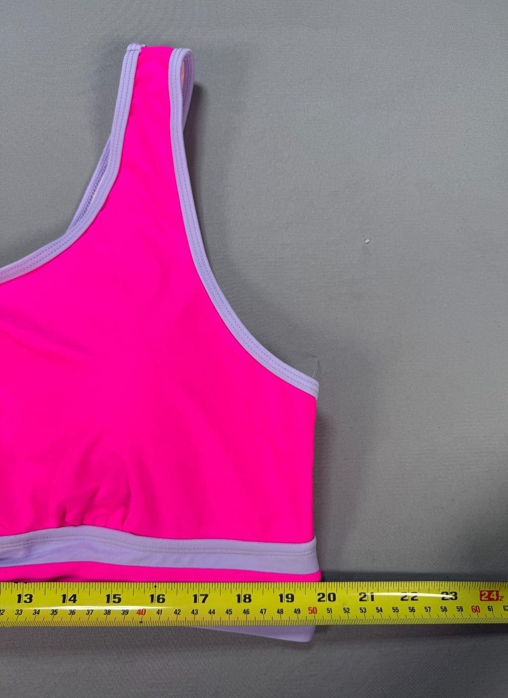 Soucrat High Waisted Two-Piece Bikini Set Women's 3X Pink Purple Sporty Swimsuit