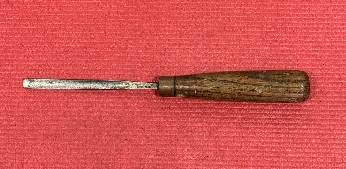 PEUGEOT FRERES ACIER FONDU MORTISE CHISEL WOODWORKING OLD TOOL ANTIQUE RARE