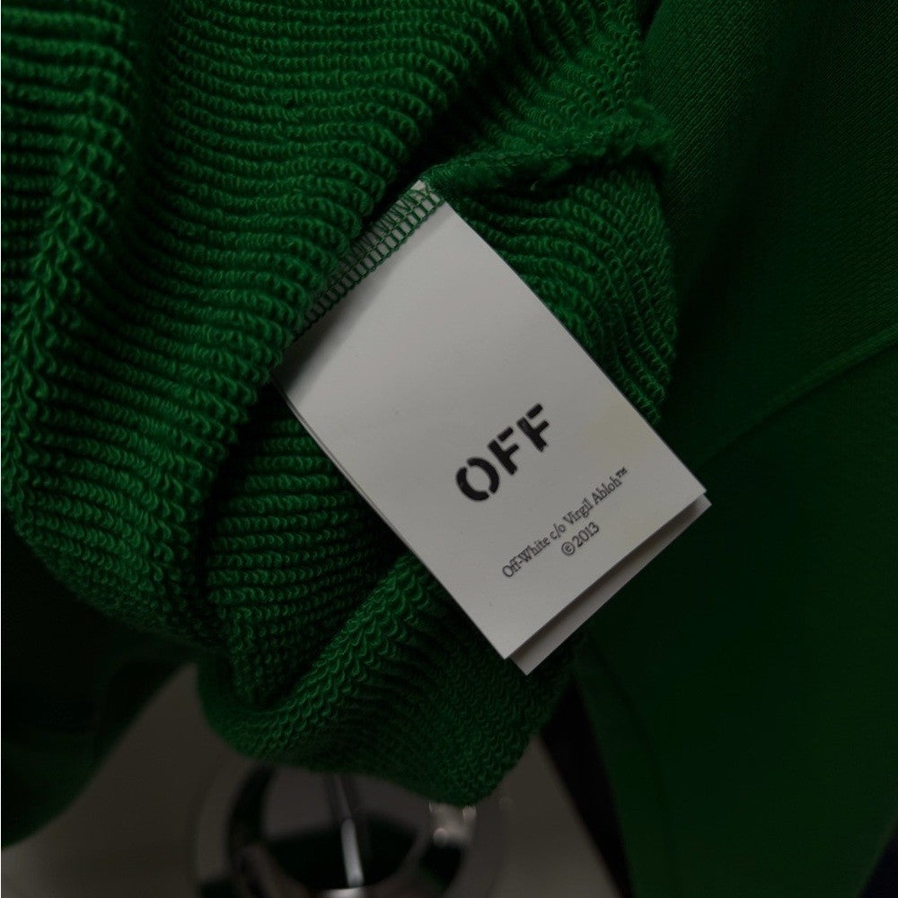 Off-White Abloh Hoodie Vibrant Green Size Medium