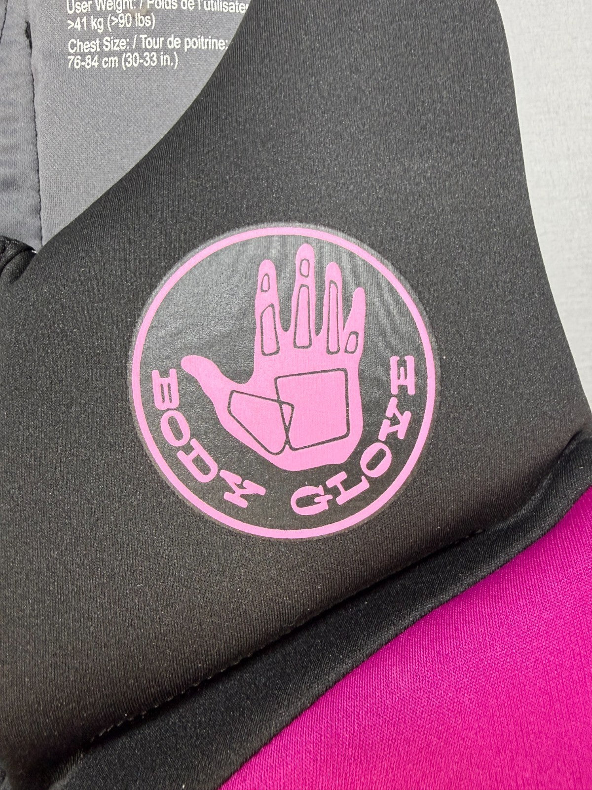 NWT Body Glove Segmented PFD Life Jacket Women's Small Black Pink Lightweight