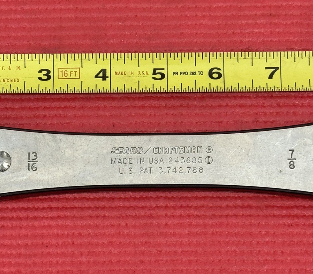 Vintage Craftsman 13/16” x 7/8” Ratcheting Box End Wrench 43685 Made in USA