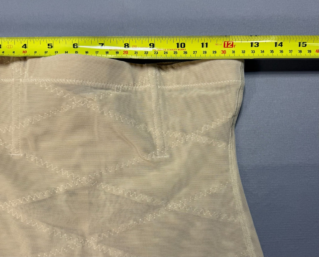 Women High Waist Shaper Shorts XL Nude Beige Tummy Control Lace Thigh Slimmer