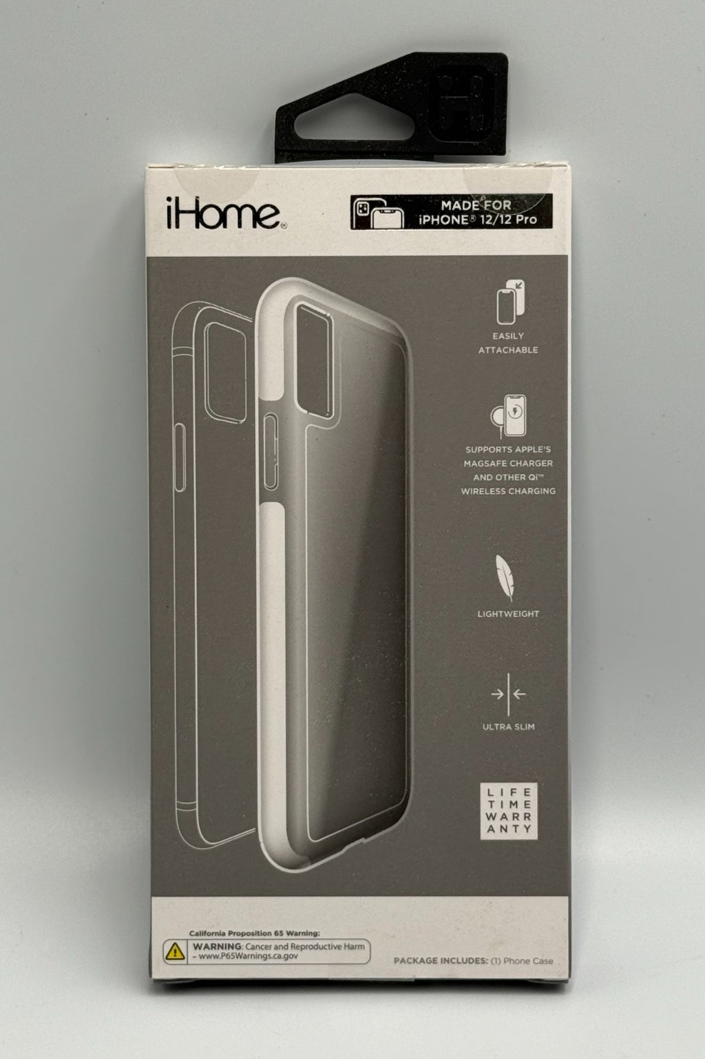 New iHome Velo iPhone 12 Pro Case Triple Layer Shockproof MagSafe Clear Cover