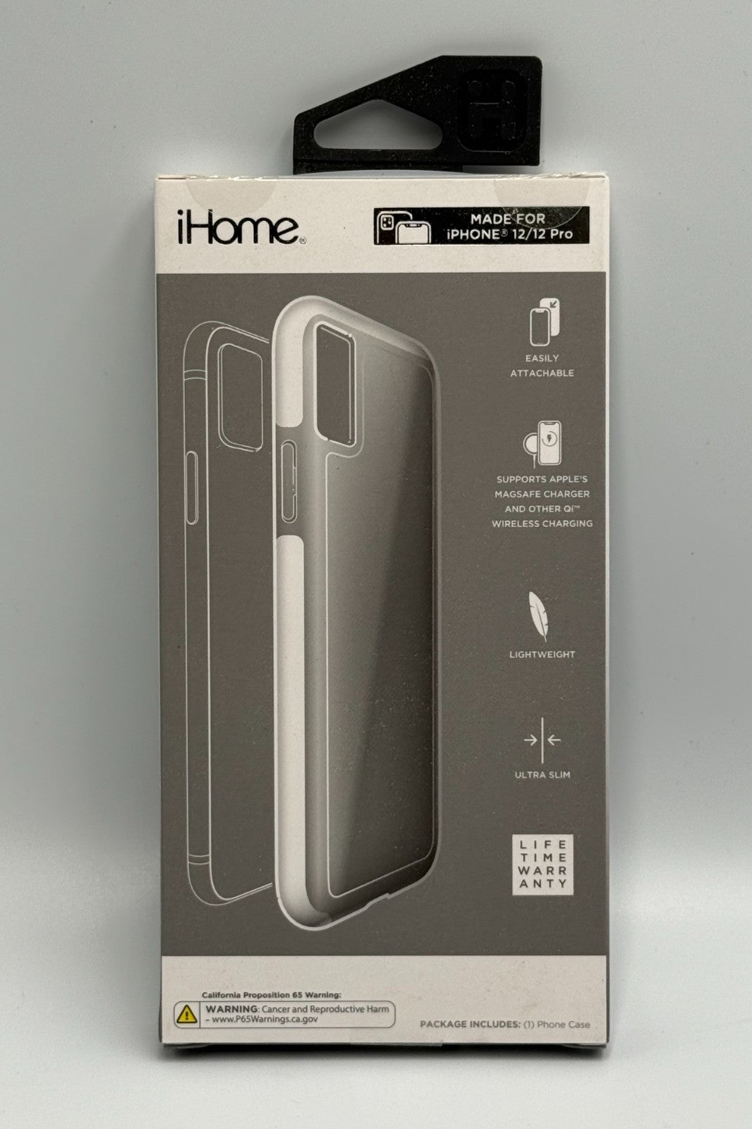 New iHome Velo iPhone 12 Pro Case Triple Layer Shockproof MagSafe Clear Cover