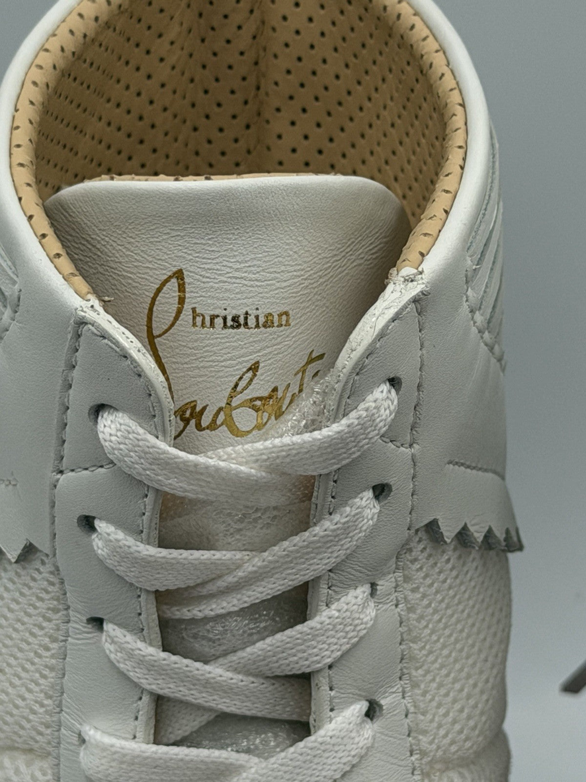 AUTHENTIC CHRISTIAN LOUBOUTIN Suede Knock-Out Boxing Sneakers (44 EU; 11 US)