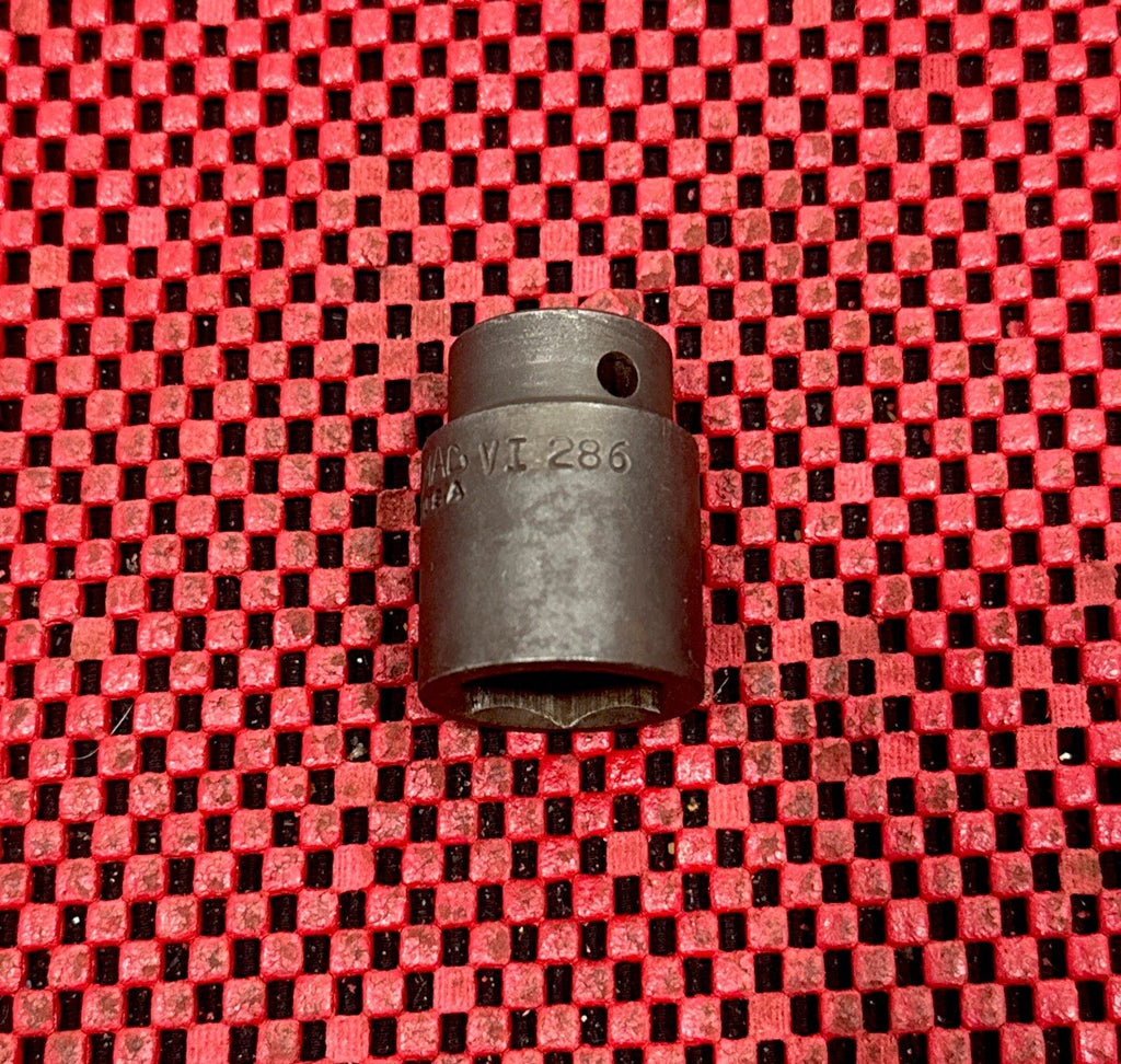 Mac Tools VI286 7/8" 1/2" Drive 6 Point Shallow Impact Socket NICE USA N5