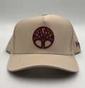Waggle Smoaked It Golf Snapback Cap Tan Adjustable Performance Baseball Hat