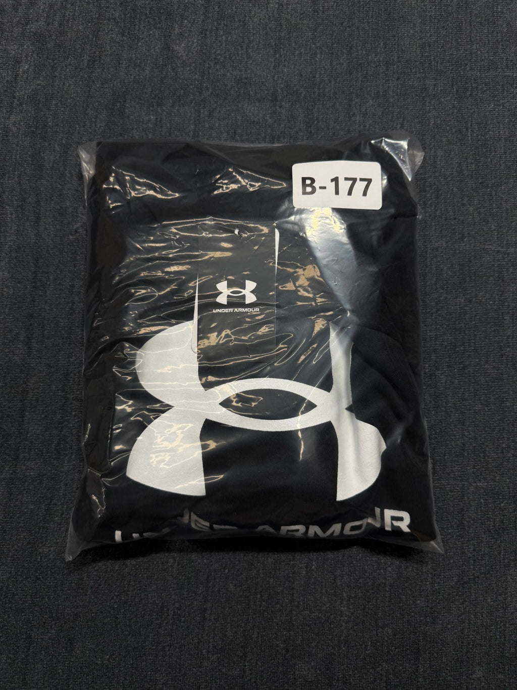 NWT Under Armour Rival Fleece Big Logo Hoodie Boys Medium Black Long Sleeve Y2K