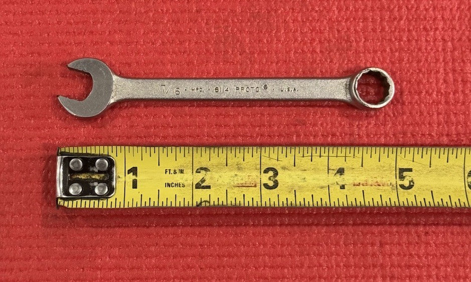Proto Tools 6114 , 7/16" 12 Point Combination Wrench Made In USA