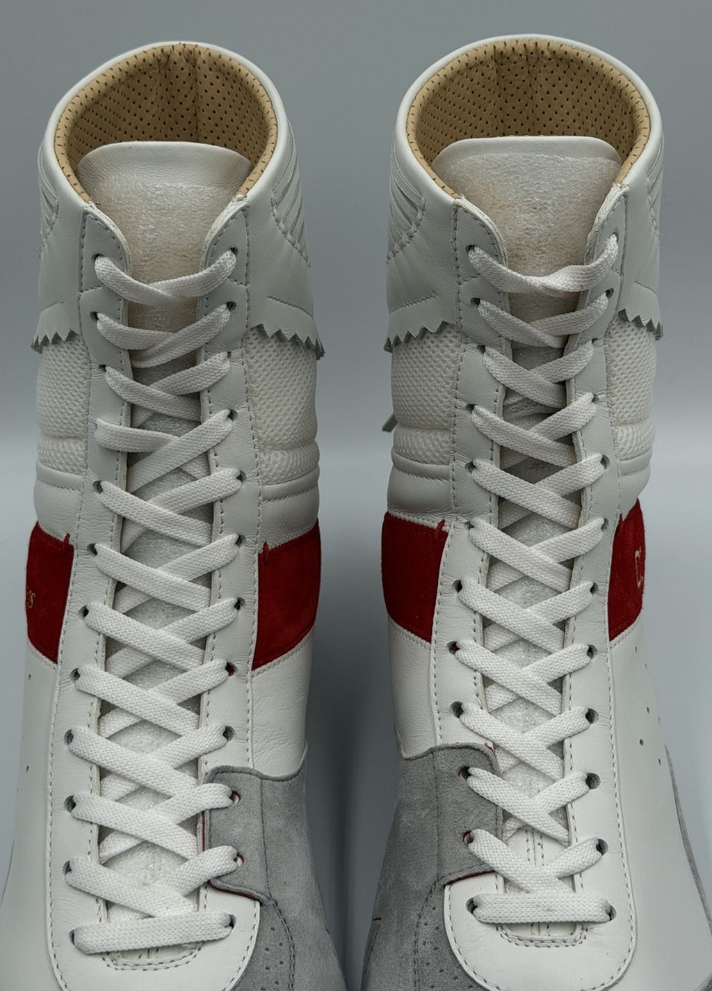 AUTHENTIC CHRISTIAN LOUBOUTIN Suede Knock-Out Boxing Sneakers (42.5 EU; 9.5 US)