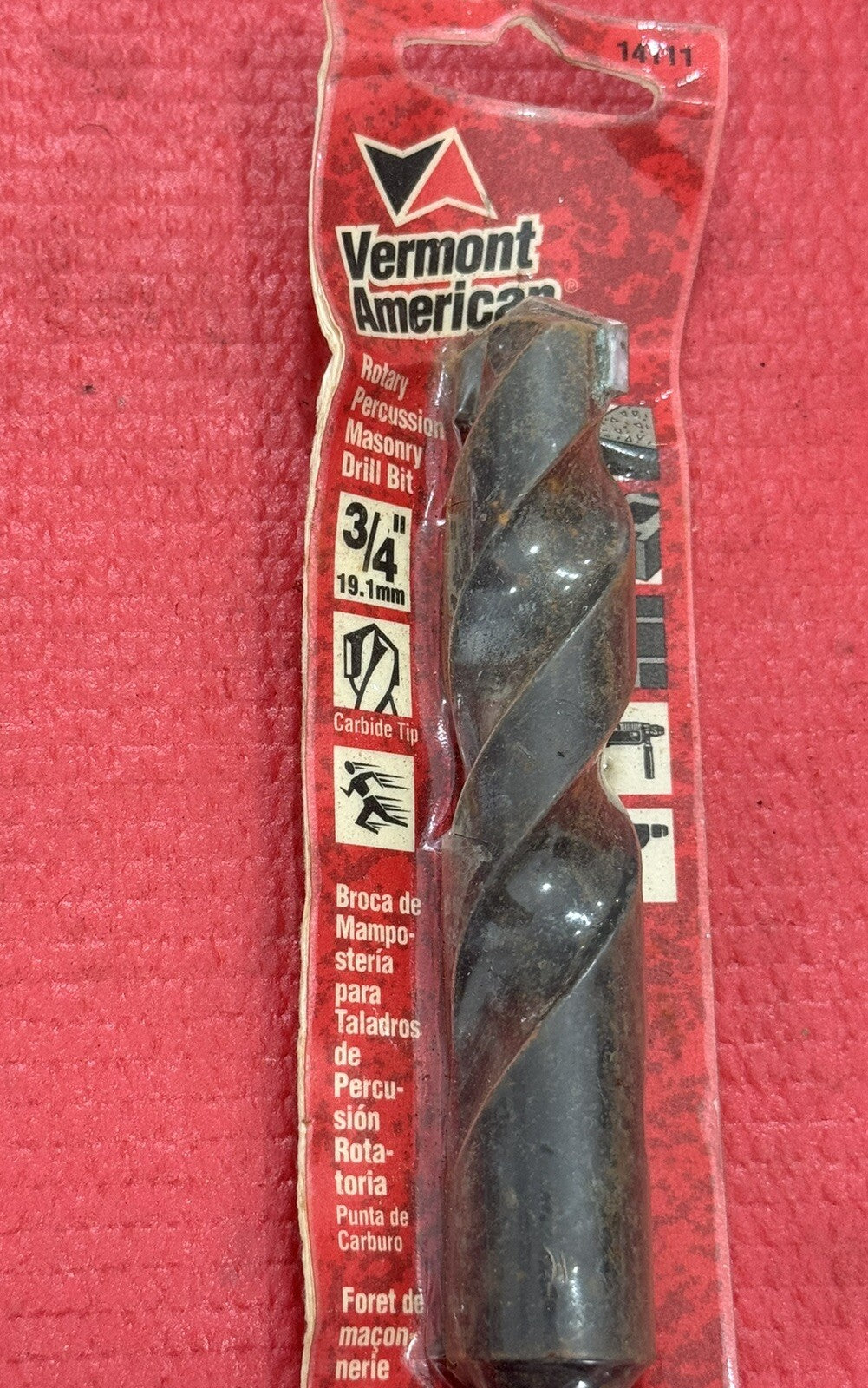 Vermont American 3/4" Industrial Rotary Percussion Masonry Drill Bit Made in USA