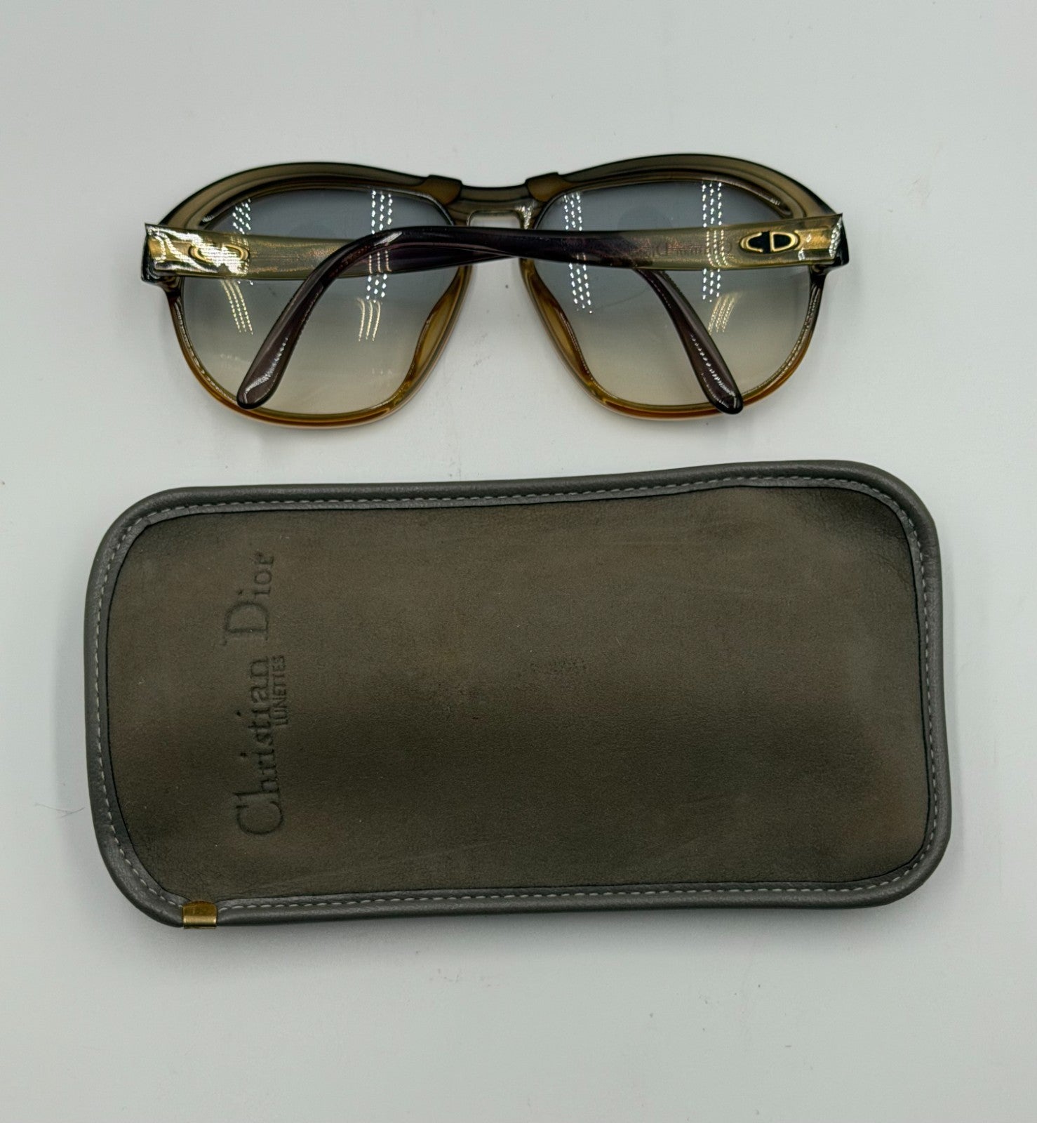 Christian Dior Eyewear Sunglasses Women's Brown Frame with Certificate & Pouch