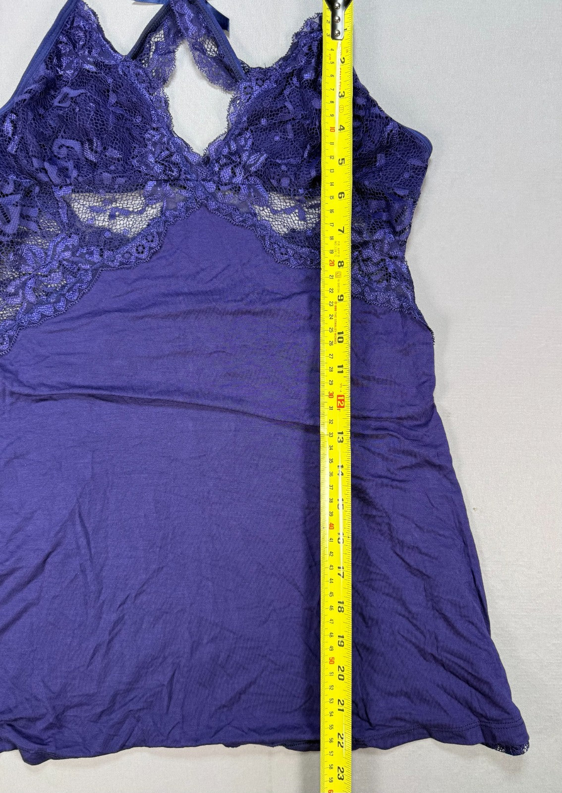 Avidlove Lace Chemise Sleepwear Lingerie Women's Small Navy Blue Valentines Day