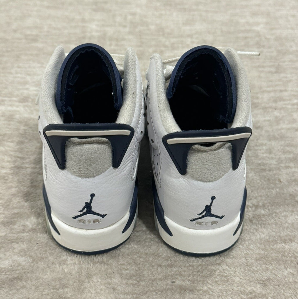 Nike Air Jordan 6 Retro GS Midnight Navy White GradeSchool Size 4Y, 384665-141