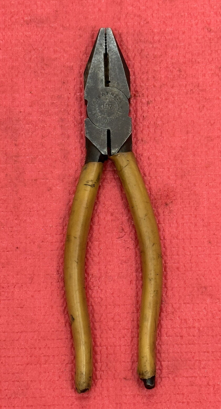 Vintage GreatNeck Tools E7 Drop Forged Lineman Pliers