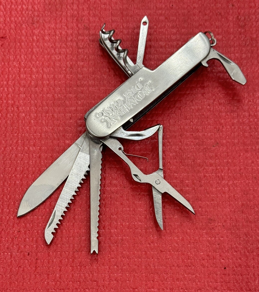 Bombay Dry Gin Stainless Steel Multi Tool Pocket Knife  NEW