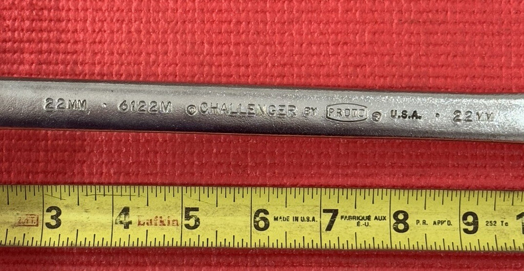 Challenger by Proto 6122M 22mm Combination Wrench, Metric 12 Pt Made In USA