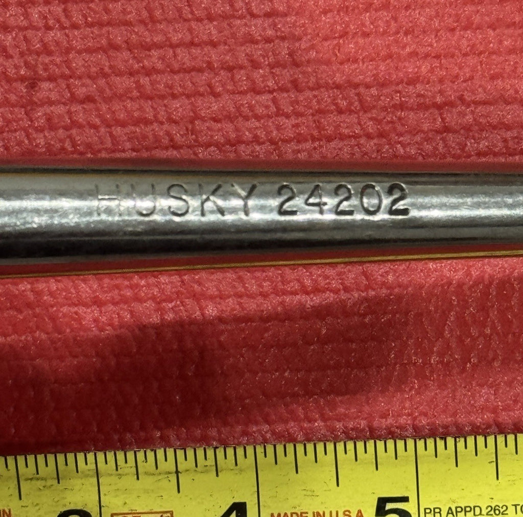 Vintage Husky 24202  1/2" Drive Quick Release Chrome Ratchet w/ Thumb Wheel